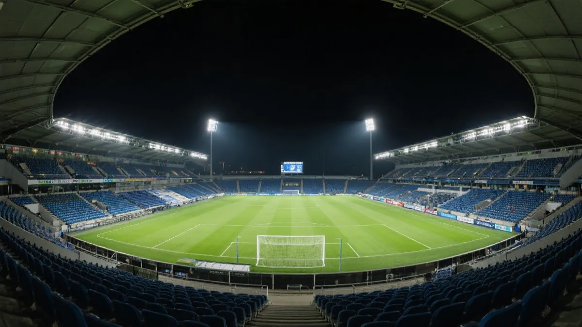 体育场夜景示意图